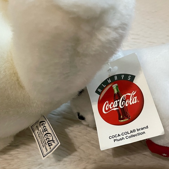 VTG 90s Coca Cola white polar bears stuffed animals - Picture 11 of 12